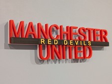 Manchester Man United personalised 3D Sign Display gift