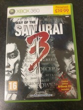 Microsoft Xbox 360 Game Way of the Samurai 3 Boxed with Manual  + Artbook CD