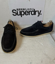 Superdry Leather Shoes Size UK 10 EU 44 in Black