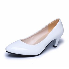 Women's Ladies Low Heel Court