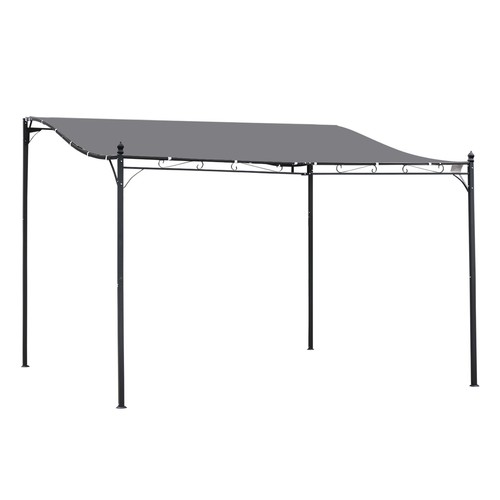 4x3 canopy metal wall gazebo - canopy,