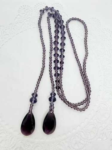 Vintage purple faceted - vintage, crystal