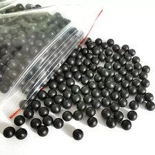 Black Round Solid Rubber Ball