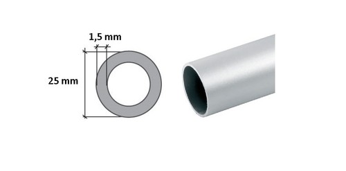 Aluminium round tube - tube,