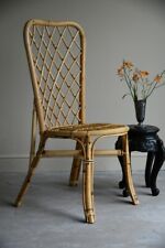 Single Retro Cane Dining Side Occasional Chair