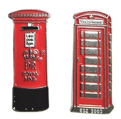 Two metal enamel pin - two,