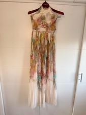 Ted Baker Wispy Meadow Pleated Maxi Dress Size 1 UK8