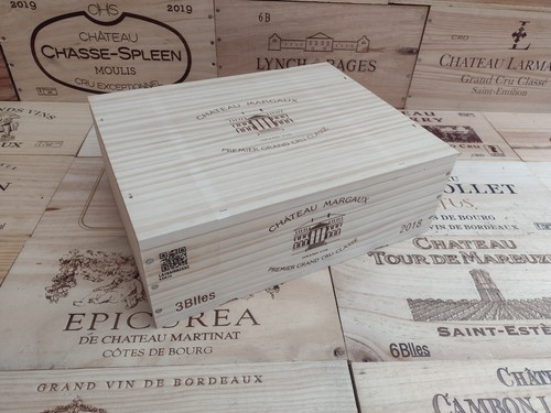 Wooden wine box crate with - wooden,