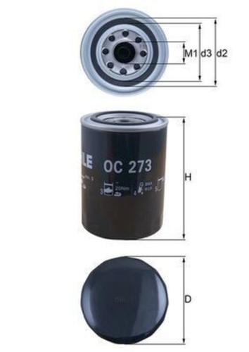 Mahle oil filter - for, nissan