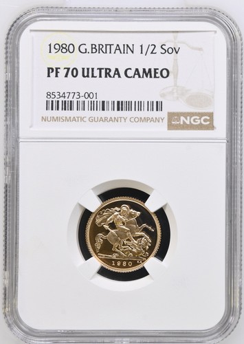 1980 gold proof - gold, half