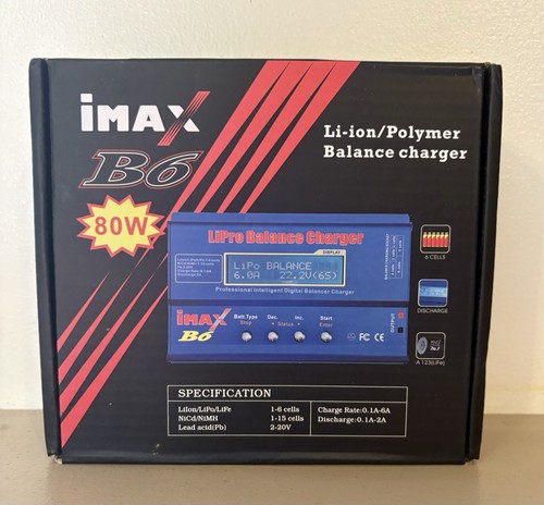 Imax 80w ion polymer - b6, li-ion/polymer