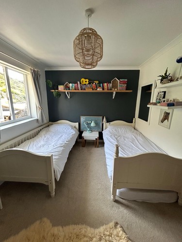 Children white wooden bunk - children’s,