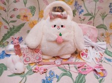 Girls Fluffy Bunny Handbag