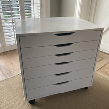 IKEA Alex Drawer Unit On Castors, White