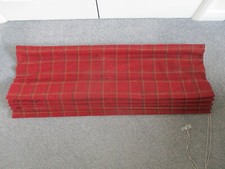 Hudson Blinds & Shutters Roman Blind- tartan (heritage scarlet)-W1020mm +3 clips