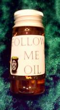 Follow Me Oil, Hoodoo, Voodoo, Magick, Conjure, Occult. Witchcraft