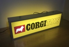 RARE 1970’s CORGI TOYS ILLUMINATED DEALERSHIP SHOWROOM GARAGE SIGN - DINKY TONKA