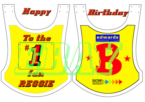Speedway race bib personalised - speedway,