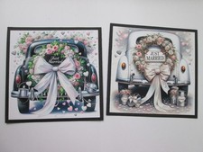 Set of 2  x WEDDING CAR / JUST