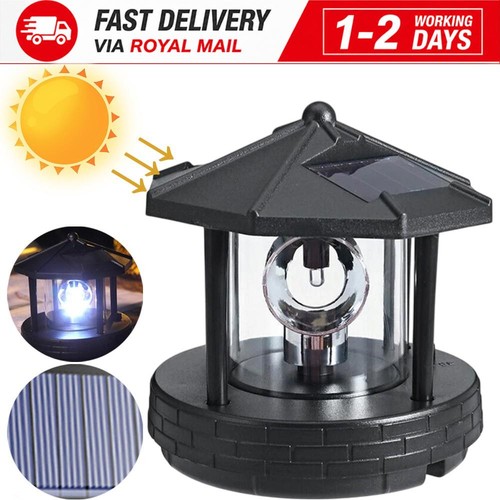 Solar powered rotating - rotating, led