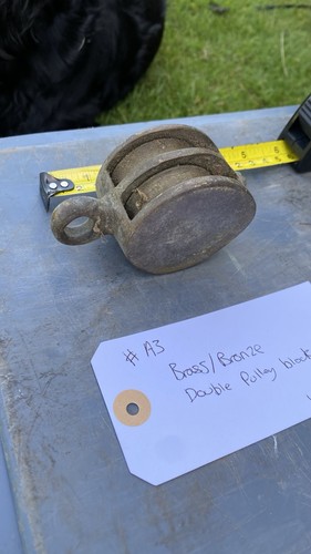 Brass bronze double - double, pulley