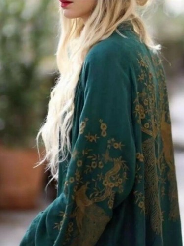 Zara rare green gold jacquard - ,