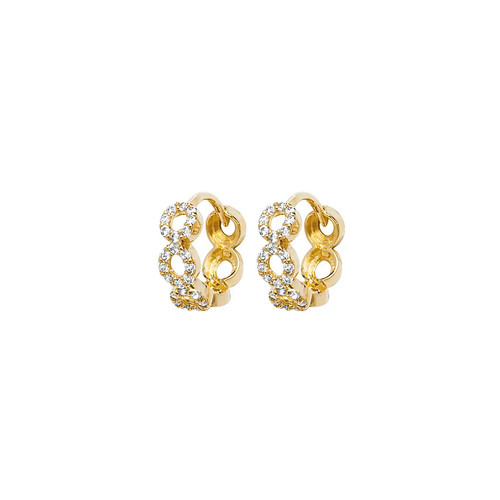 Hinged earrings 9ct yellow - hinged,