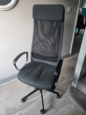 Office Chair Markus Ikea Great Condition Black High Back Wheels Assembled