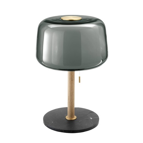 Modern smoked glass table lamp - modern,