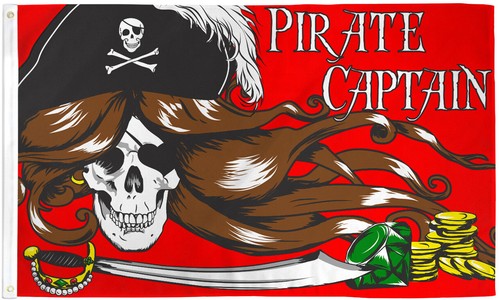 Pirate captain flag - pirate,