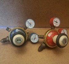 BOC Oxygen and Acetylene Gauged Regulators.