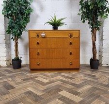 Vintage Mid-Century McIntosh Teak Chest Of 4 Drawers Scandi Danish Retro MCM