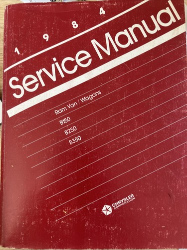 1984 chrysler service - 1984,