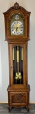 Clock Vintage French Oak Longcase Grandfather Decorative LOT 4315