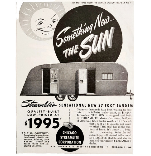 1947 streamlite tandem - the, sun