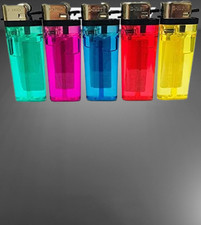 5 X Disposable Lighters BRIGHT