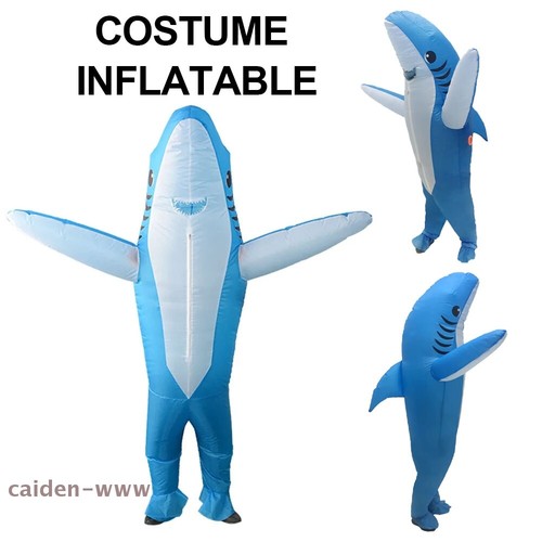 New inflatable shark costume - new,