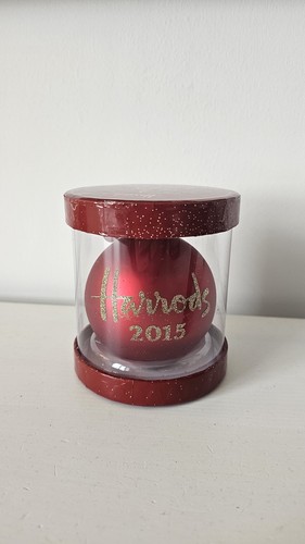 Harrods christmas red bauble - christmas,