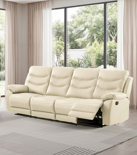 Cream italian leather seat 3 - cream, seat,3