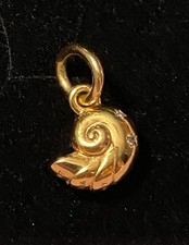 Pandora The Little Mermaid Enchanted Shell 14ct Gold Plated Dangle  Charm