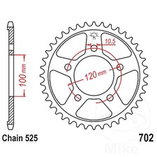 JT Rear Sprocket 45 Tooth 525