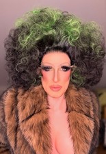 Big Bouncy witch Halloween Inspired drag fancy dress Styled Lace Front Wig