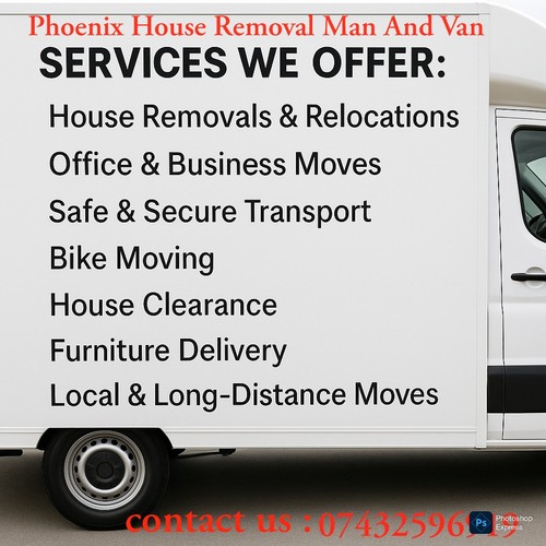Man and van hire house - and,