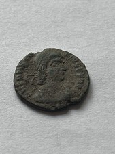 Uncleaned roman coin -
