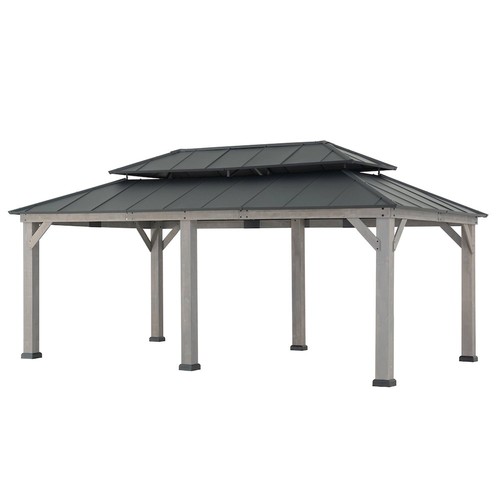 Wood gazebo outdoor patio - gazebo,,