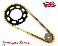 Chain and Sprocket Kit GOLD BLACK for Honda CBF125  M9,MA,MB,MC,MD 2009-14