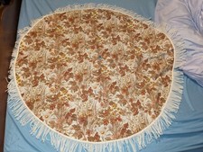 vintage circular umbrella table cover 45 inches