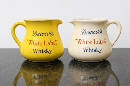 Dewar white label whisky - label,