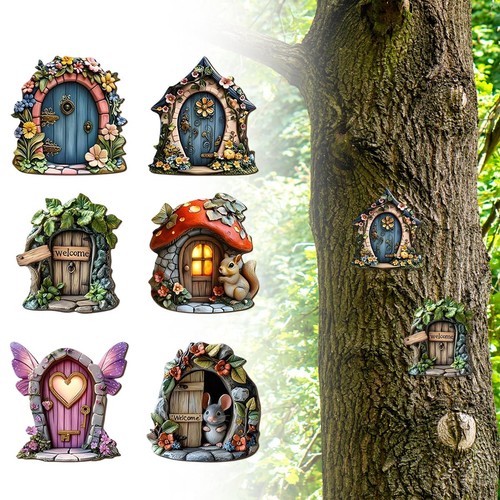 Resin wooden mini fairy - resin,