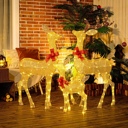 Outsunny lighted reindeer - outsunny,